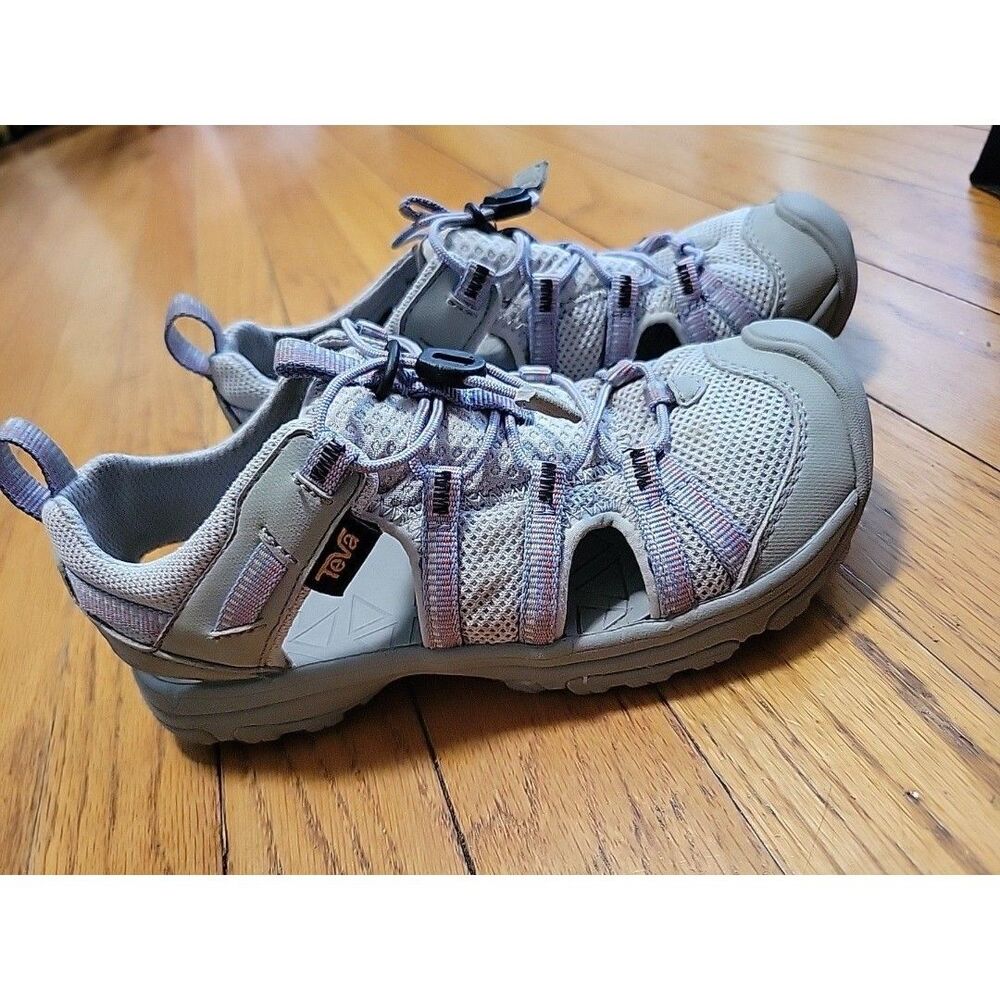 Teva Kid's Size 1 Manatee Sport Sandal Purple Grey  Impression Hike Water